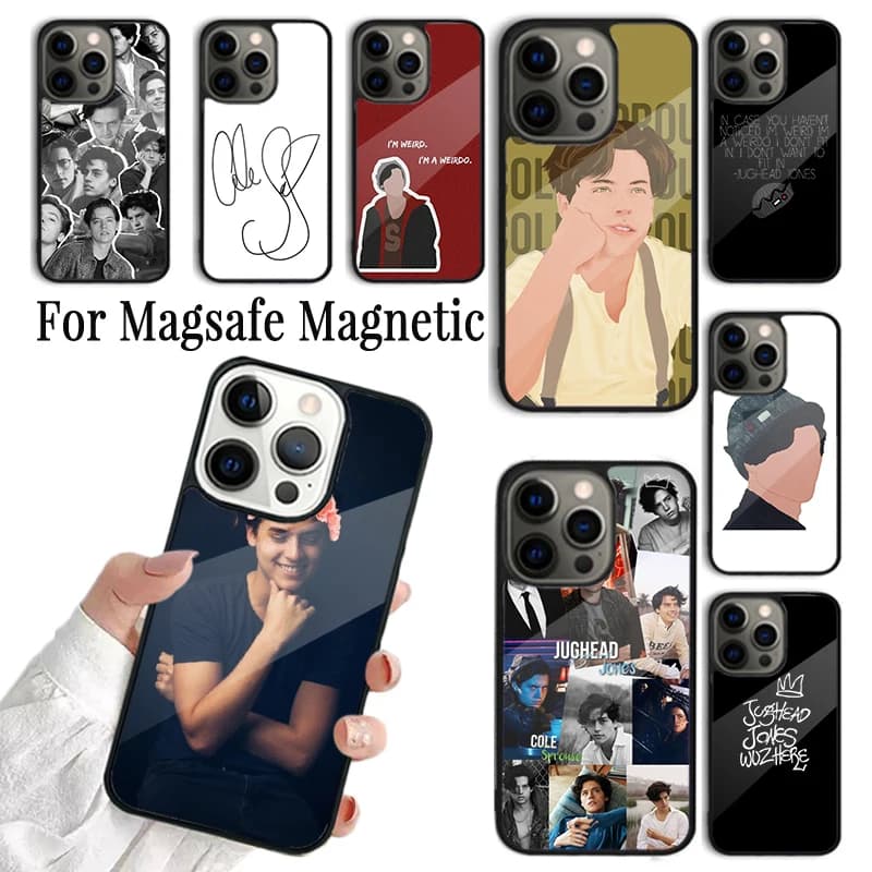 Cover per telefono Jughead Cole Sprouse per iPhone 17 AIR 16 15 14 13 12 11 Pro Max Plus, custodia magnetica wireless Magsafe