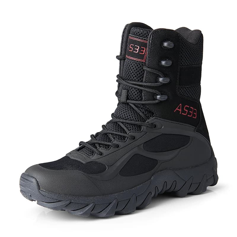 Men's tactical training boots four season new high top jungle combat boots outdoor anti-slip comfort walking hiking casual boots