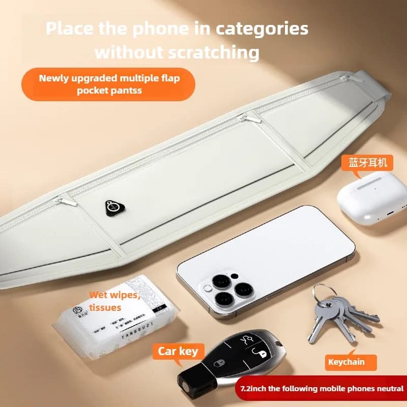 New Sport Carrier for Running: Light and Waterproof Phone Case, Invisible Rain Bag for Men and Women