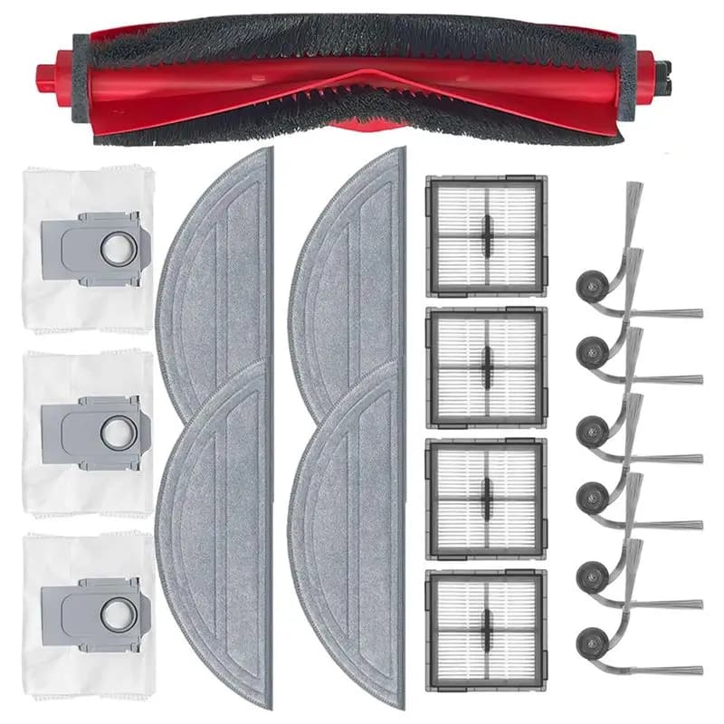 [NUOVO!N92R】 Kit di sostituzione per spazzola laterale principale, filtro e sacchetto per la polvere - 18 pezzi per robot aspirapolvere Roborock Q10 S5/Q10 S5+ /Q10 X5/Q10 X5+