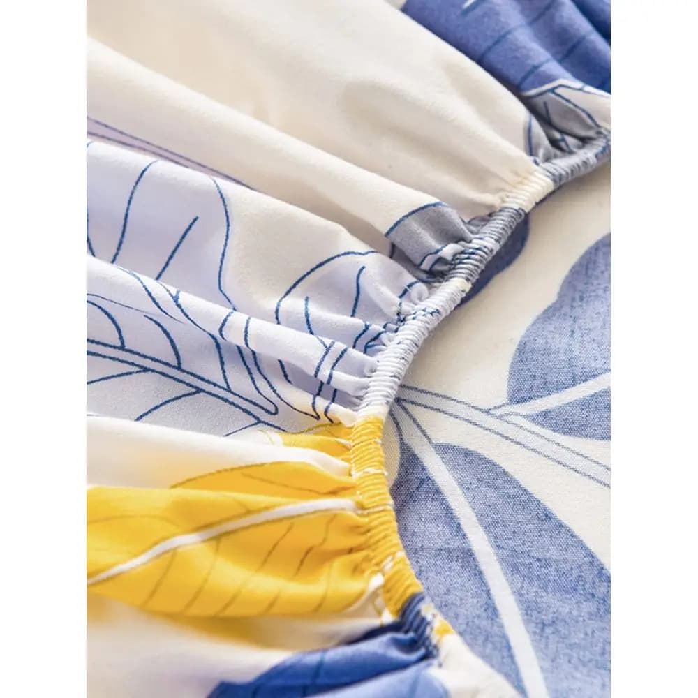 Set di lenzuola con stampa reattiva, senza imbottitura, tessuto 100% poliestere, lavabile, morbido e resistente, adatto per camera da letto o camera degli ospiti, modello