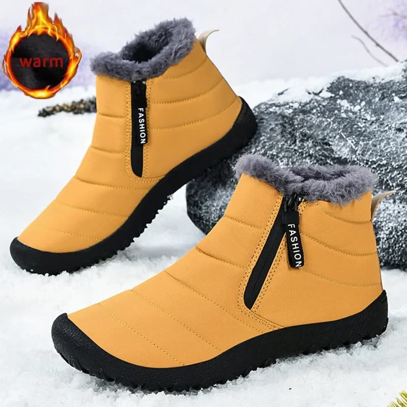 Stivali da neve invernali per esterni Scarpe da trekking Scarpe da sci da uomo Scarpe alte in cotone Scarpe da ginnastica da esterno resistenti al freddo Impermeabili antiscivolo