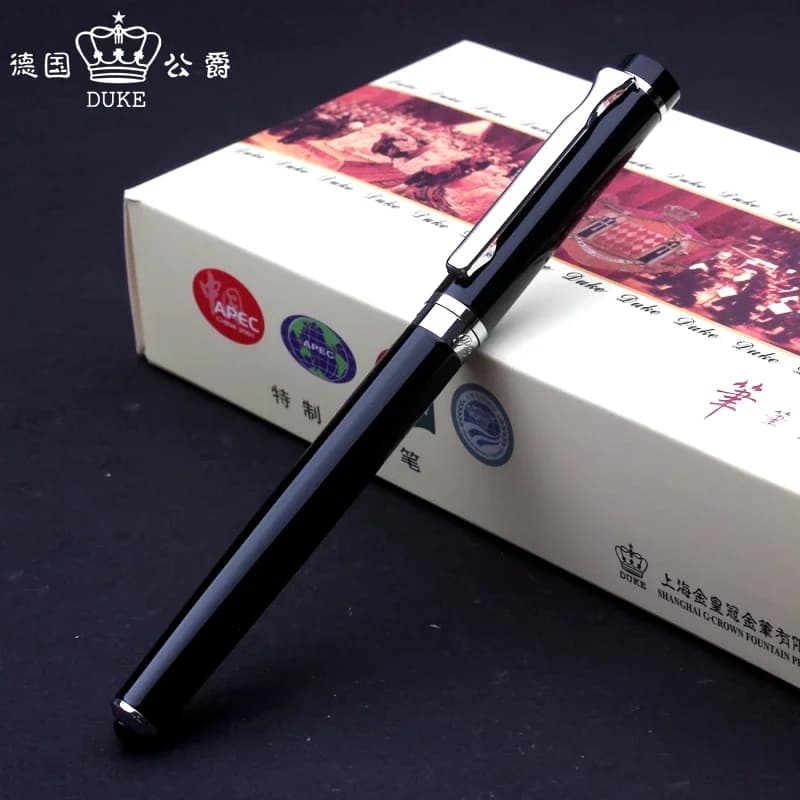 Germania DUKE Roller Pen Fighter Series Penna roller in metallo nero Penna per firma 1 PZ