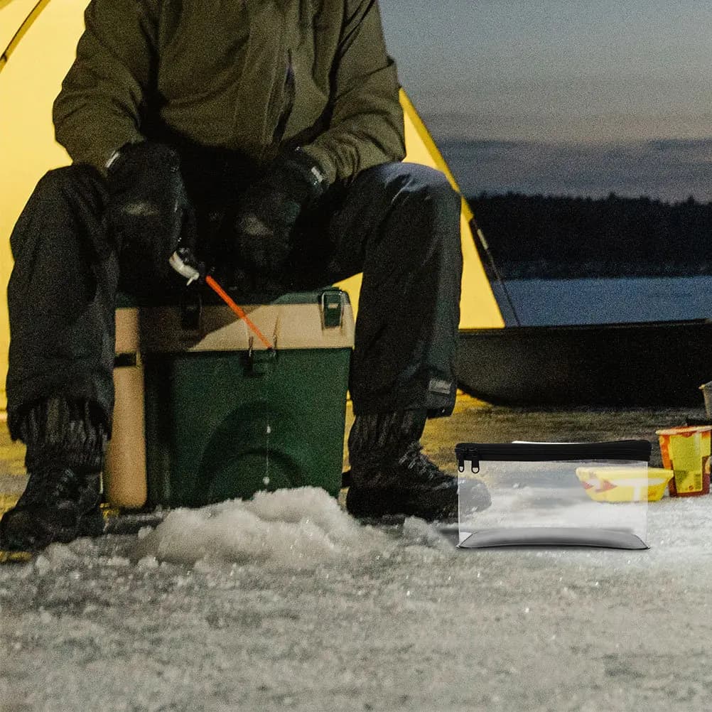 2 Pezzi Scatola Porta Ami da Pesca in Materiale EVA, Piccola, Leggera, Portatile, Organizzatore per Attrezzatura da Pesca, Contenitore per Esche e Attrezzi da Pesca