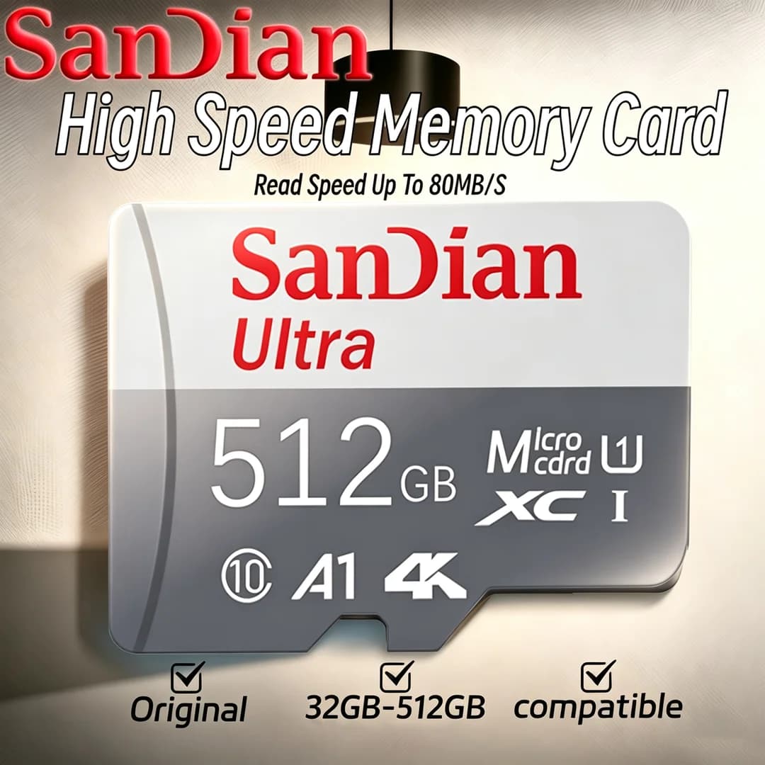 SD Card for Samsung Phone/Tablet - 32GB/64GB/128GB/256GB/512GB UHS-I U3 V30 A2 Micro TF SD Memory Card Android Storage Expansion