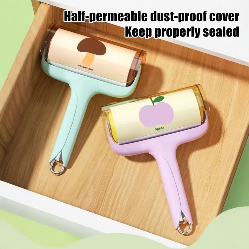 Rullo Adesivo per Peli di Animali Domestici, Rimuovi Pelucchi Portatile da Viaggio per Vestiti, Borse, Mobili, Auto, Spazzola per Tessuti Grande e Mini, Pulitore per Tessuti 95