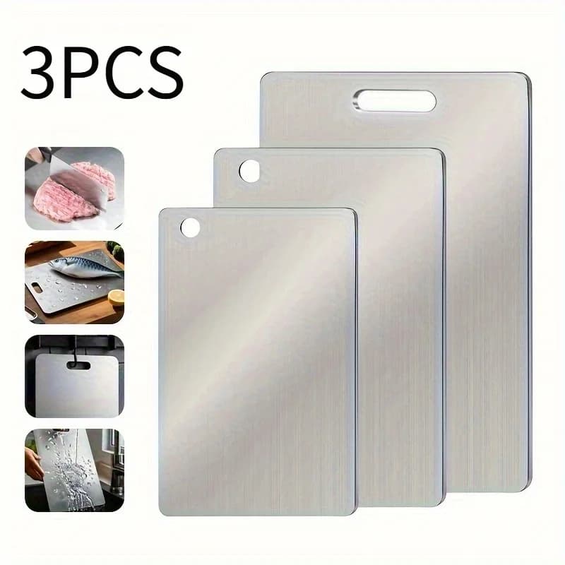 Titanium Double Sided Cutting Board Thickened Household Kitchen Chopping Board Multifunctional Dough Kneading Plate For Meat Veg