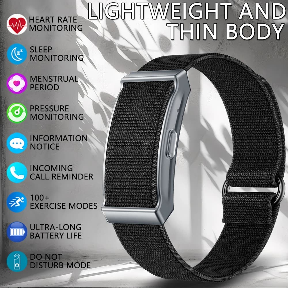 Nuovo Smart Watch senza schermo Frequenza cardiaca Ossigeno nel sangue Monitor sanitario Orologio da polso Sport Fitness Tracker Smartwatch per uomo Donna