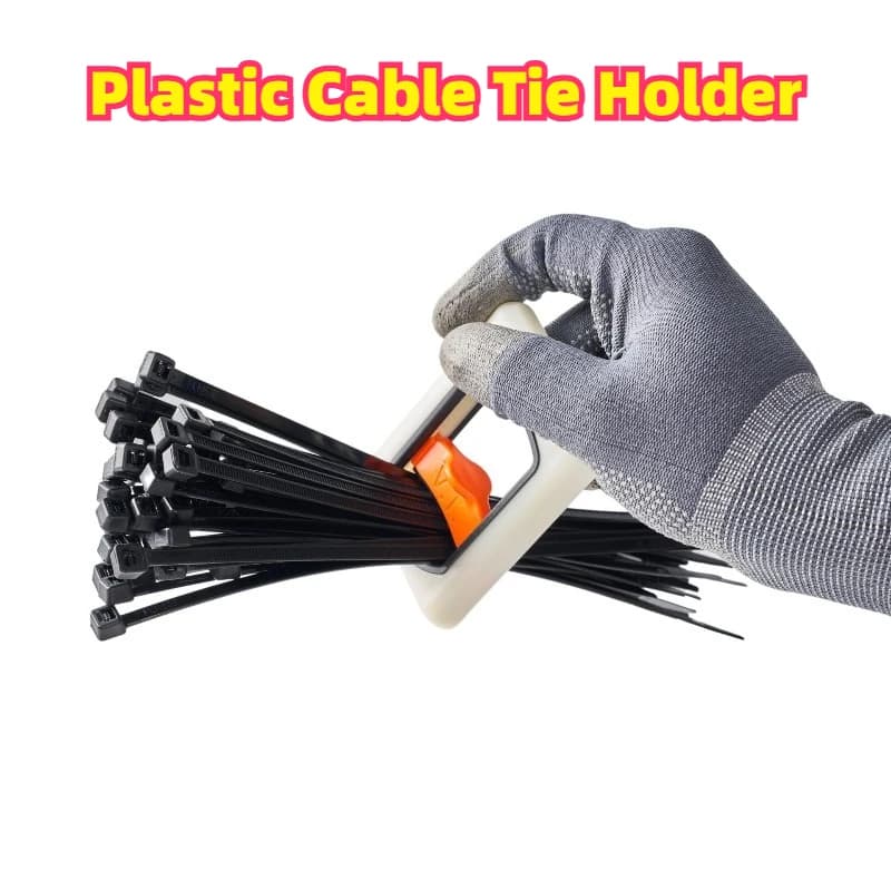 New Cable Tie Organizer Portable Glow Fluorescent Storage Reusable Storage Cable Tie Holder Cable Ties Storage Tool