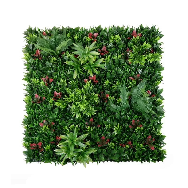 SKYJADE Splendid 100*100cm Artificial Plant Luxury Moss Plastic Powder Wall Boxwood Splicing for Indoor Outdoor Decoration