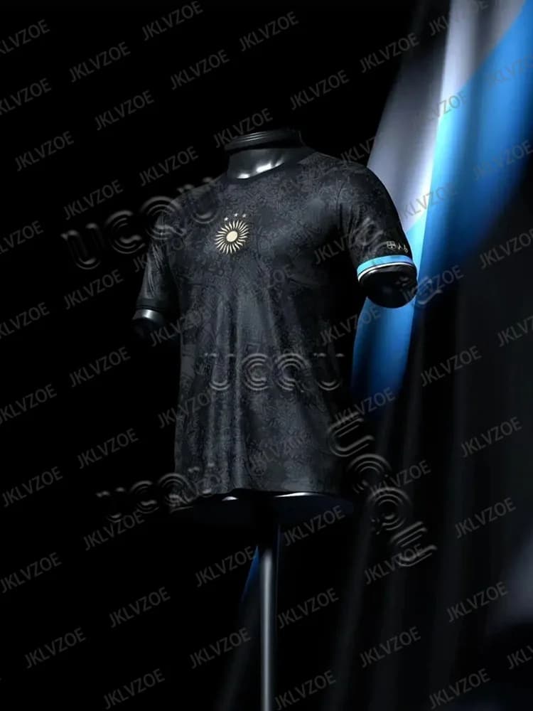 Argentina No.10 Messi Maglia da calcio in edizione speciale T-shirt da allenamento sportiva estiva da uomo Top ad asciugatura rapida per bambini