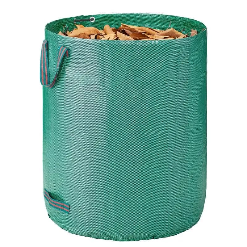 3-Pack 72 Gallon Reusable Yard Waste Bag, Large Lawn Garden Bags, Heavy Duty Collapsible Garden Leaf Trash Container, Stand-Up Grass Clipping Bin, with Reinforcement Ring and Handles, 26.4x30 in