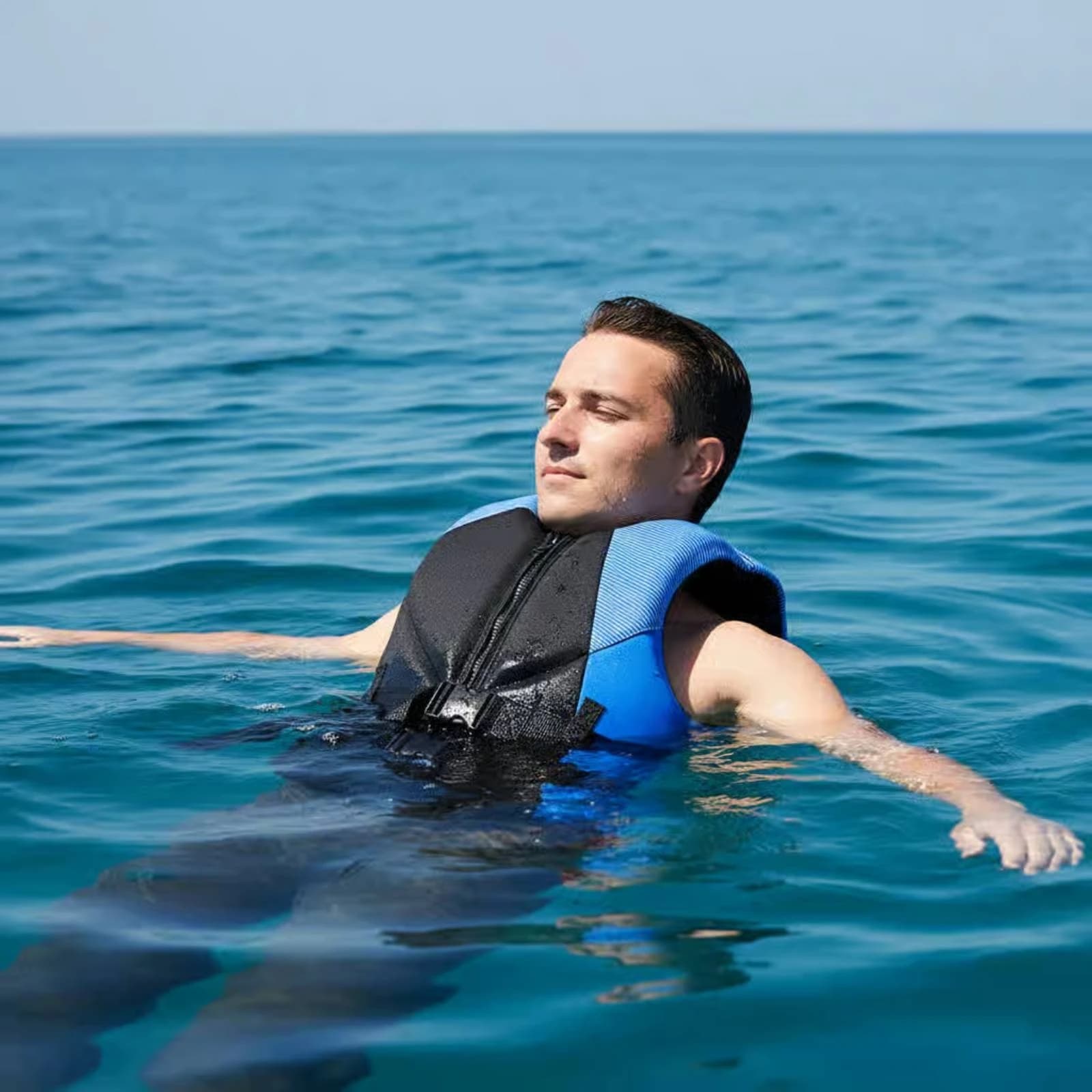Adult Life Jacket Sleeveless Adult Life Jacket Vest Snug Fit Rescue Vest High Buoyancy