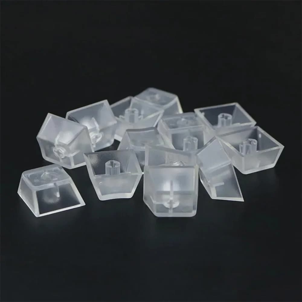 10/20 pieces blank cover ABS transparent satin translucent 1U R4 headset for switches MX mechanical keyboard