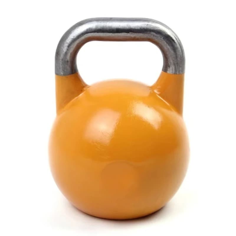 Kettlebell da Competizione con Maniglia in Acciaio Lucidato Premium per Allenamento di Forza in Palestra e Crossfit