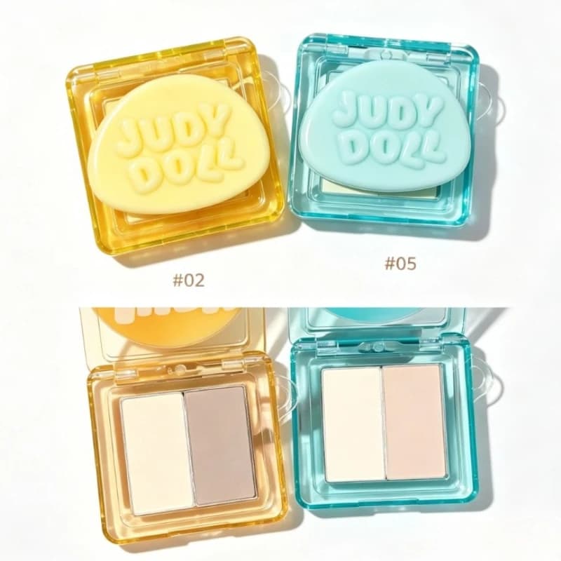 JudydoLL High Gloss Contouring Plate Shadow Nose Shadow Side Shadow Matte Facial Powder Delicate Brightening Beauty Makeup