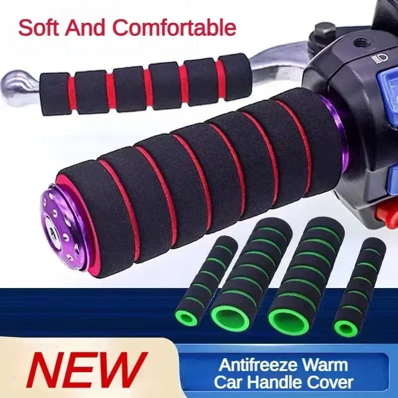 Spugna per scooter elettrico per moto, copertura universale antiscivolo per mano, copertura per freno, corno, copertura in gomma con manico a gas mimetico