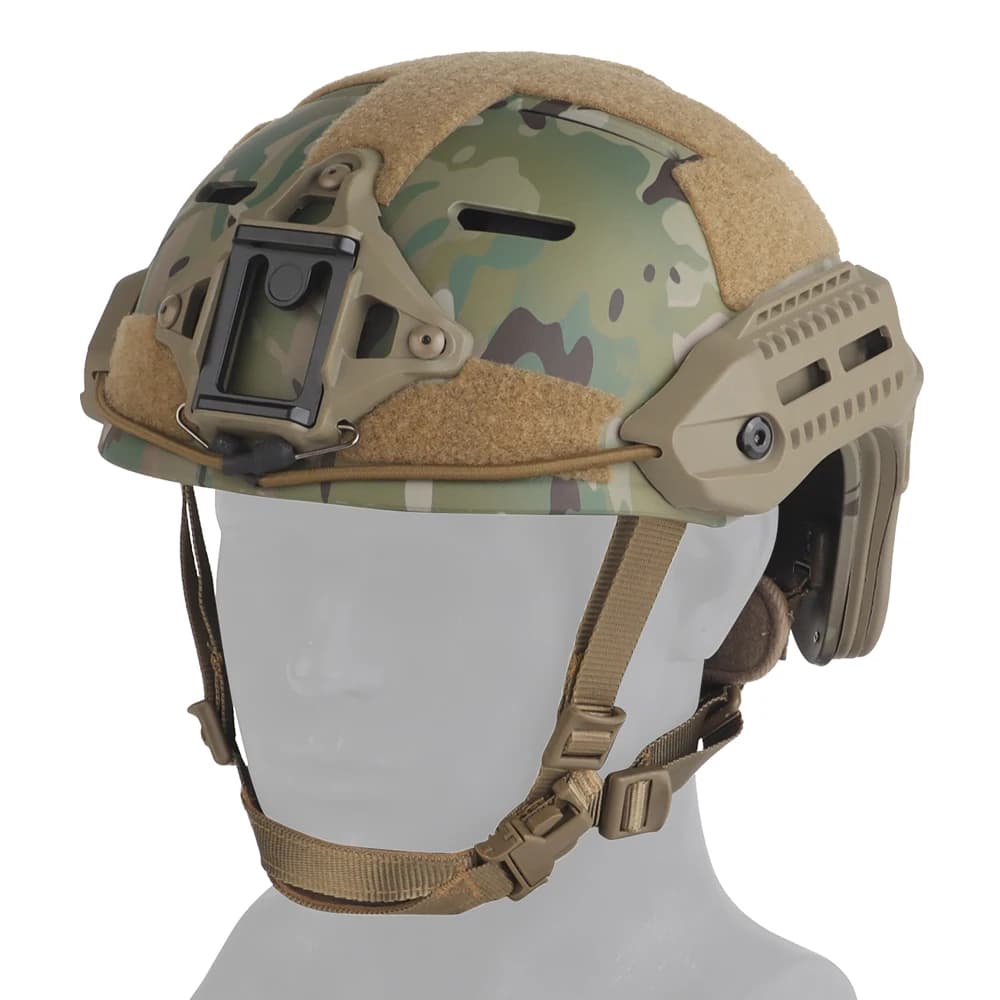 Casco tattico leggero METK FLUX Style MK protettivo doppio rivestimento morbido protettivo in plastica ABS per gioco CS da ciclismo