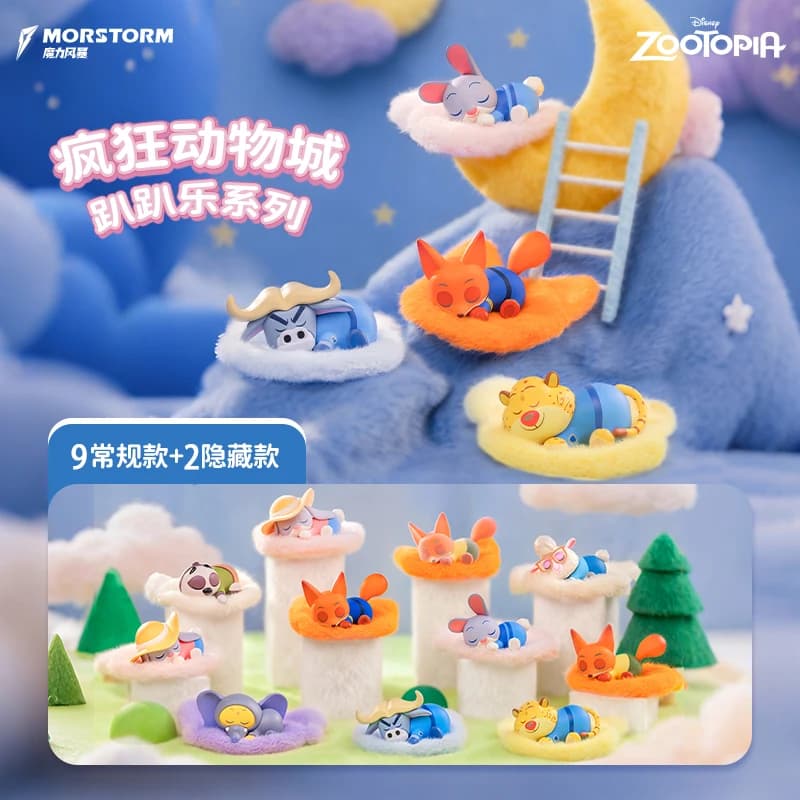 MORSTORM Il Nuovo Originale Zootopia 2 Cieco Scatola Carino Nick Judy Anime Action Figure Posizione Dormire Collezione di Cartoni Animati Modello Giocattolo