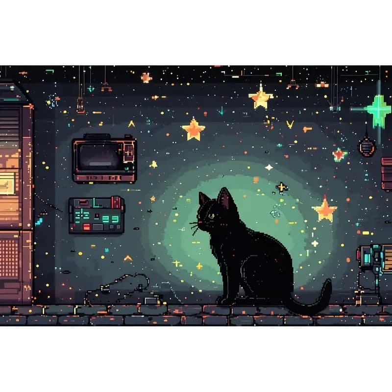 Acrylic Paint By Numbers Night Black Cat Painting By Numbers on Canvas Coloring By Number for Adults Paint Digital Art