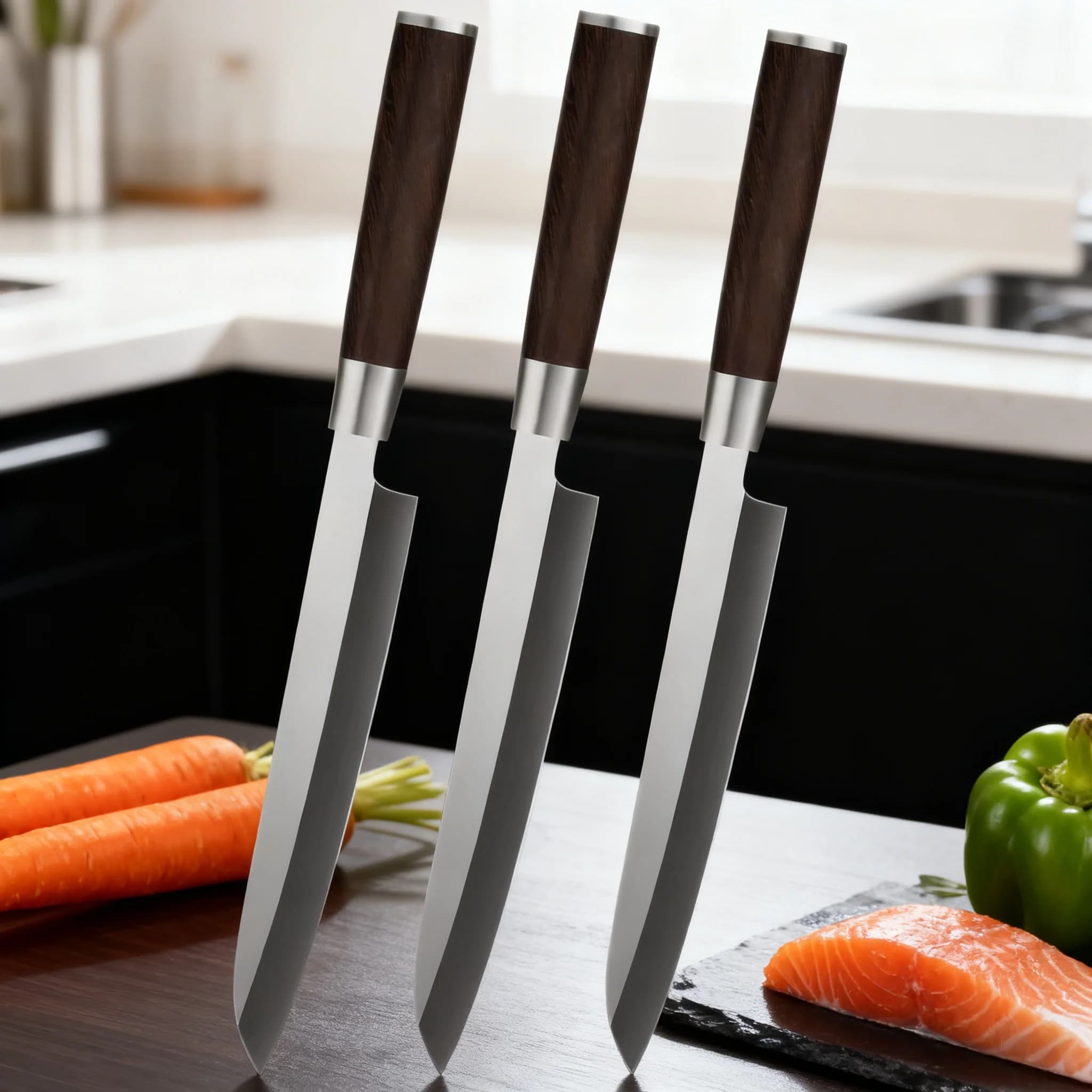 1/2/3PCS, Coltello Sashimi Carne Pesce Verdura Coltello per affettare Coltello per sushi Cottura Coltello da cuoco fatto a mano Strumento di cottura Cucina Roba