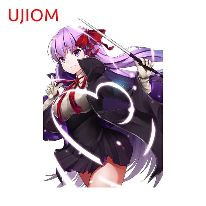 UJIOM Sexy Matou Sakura Uniform Graffiti Wall Sticker Enchanting Attractive Sunscreen Decal Suitable For Baby Nursery Room