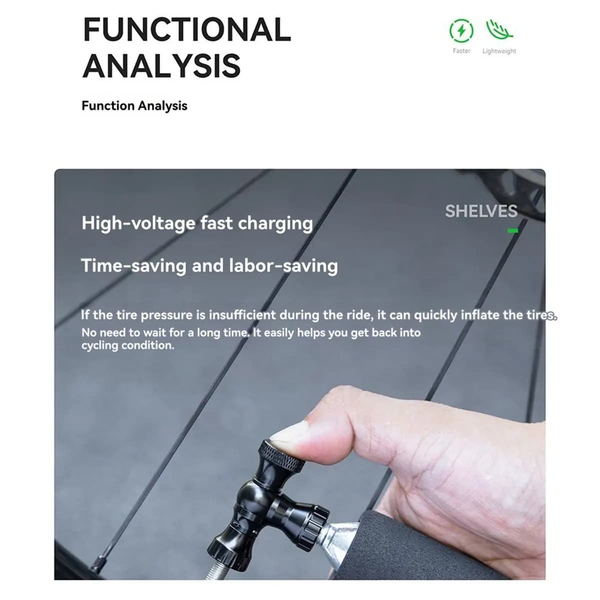 [Saleout]CO2 Bike Tire Inflator Kit Bicycle Fast Mini Pump Presta & Schrader Valve Cylinder Mountain Bike Pump Silver