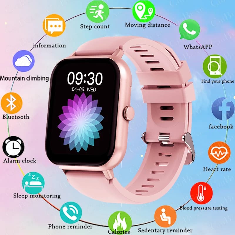 2025 Smart Watch per donna Full Touch Screen Orologi di moda Sport Fitness Tracker Orologio Smartwatch impermeabile Lady Reloj Mujer