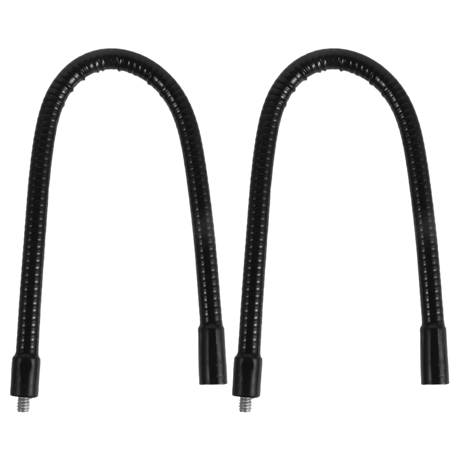 2 Pezzi Braccio Flessibile a Collo d'Oca Rinforzato da 35 cm, Tubo di Prolunga in Metallo per Supporto Microfono, Luce per Fotocamera, Webcam e Braccio a Sbalzo