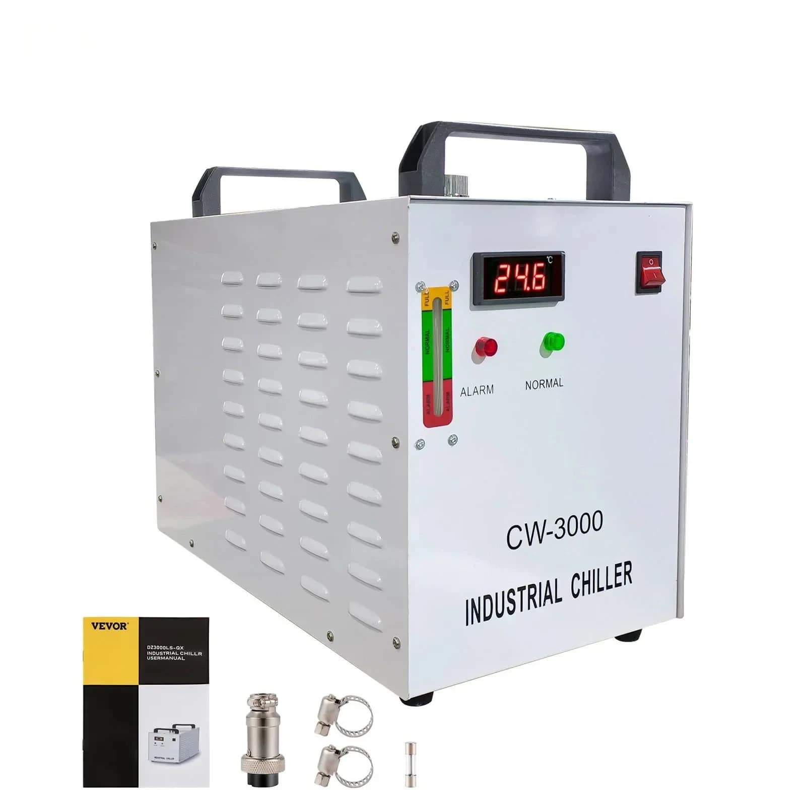Refrigeratore d'Acqua Industriale SIHAO CW-3000 per Macchine CNC e Incisione Laser, Raffreddamento Efficiente per Tubi Laser