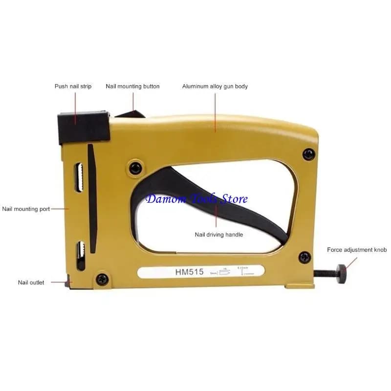 57BE Piastra posteriore montaggio Chiodatrice fissa Cornice manuale Falegname Cornice portatile Chiodatrice Strumento