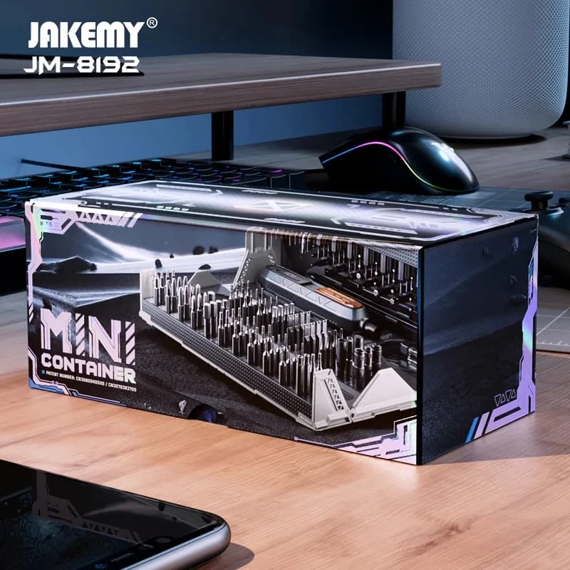 JAKEMY JM-8192 Set di strumenti per cacciavite di precisione 180 in 1 punta magnetica CR-V iPhone PC console di gioco occhiali per orologi riparazione utensili manuali