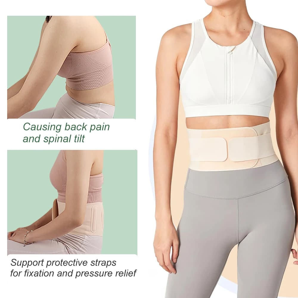 Slim tutor for lower back, lumbar support, wrapping for recovery, workout, pain relief from disc hernia | Ab belt for weight loss with waist trim