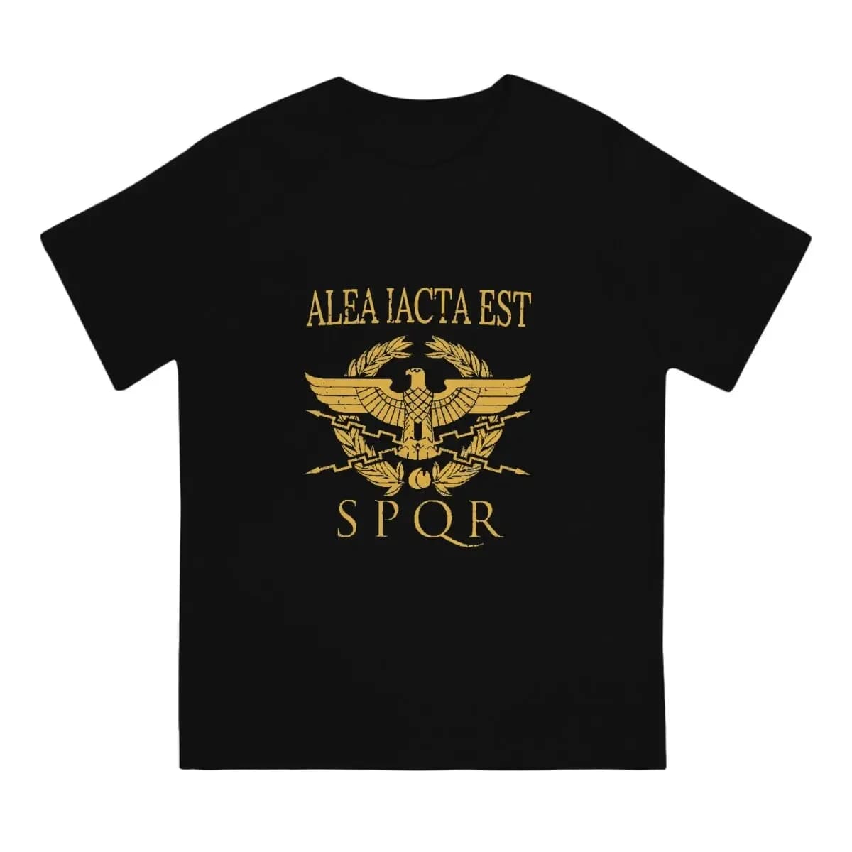 Alea Iacta Est T-shirt da uomo Antica Roma T-shirt unica in cotone 100% girocollo manica corta T-shirt regalo