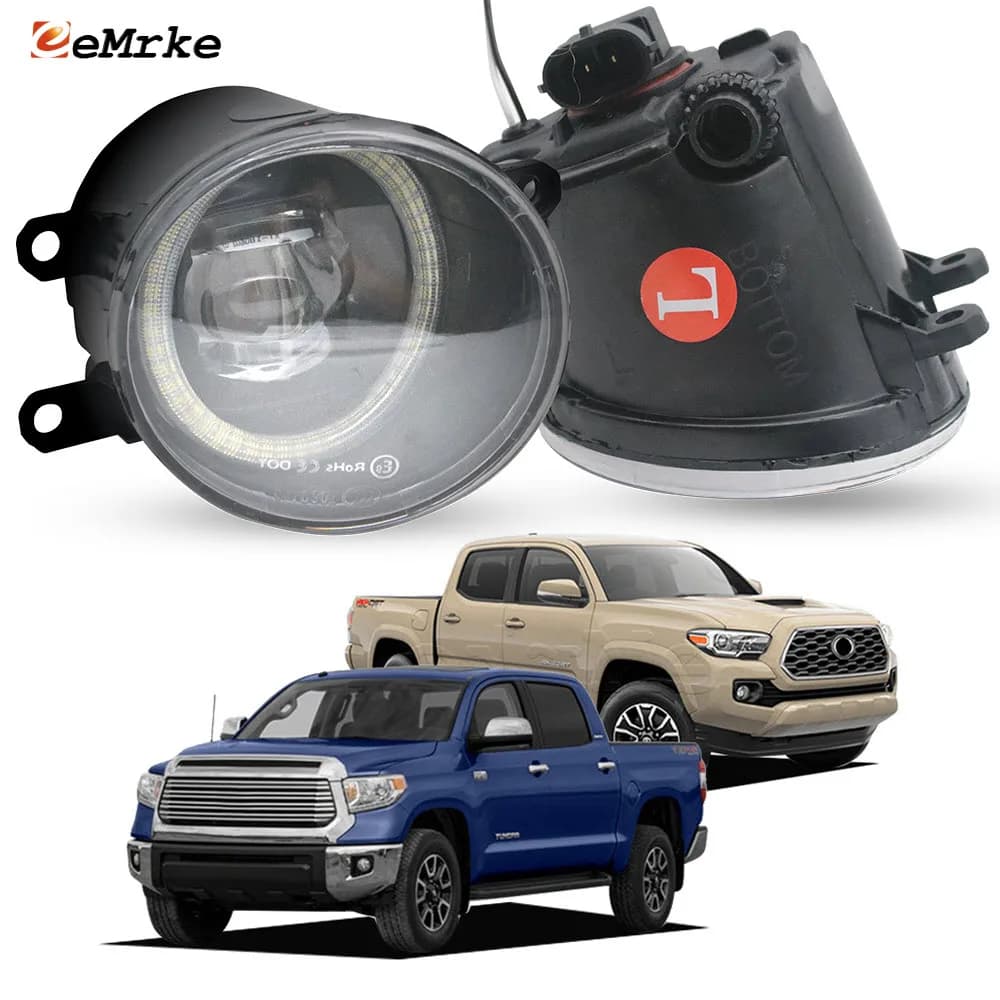 Update LED Fendinebbia Angel Eye for Toyota Tundra XK50 2014-2020 Tacoma N300 2016-2022 DRL Ring Width Indicator Daylights