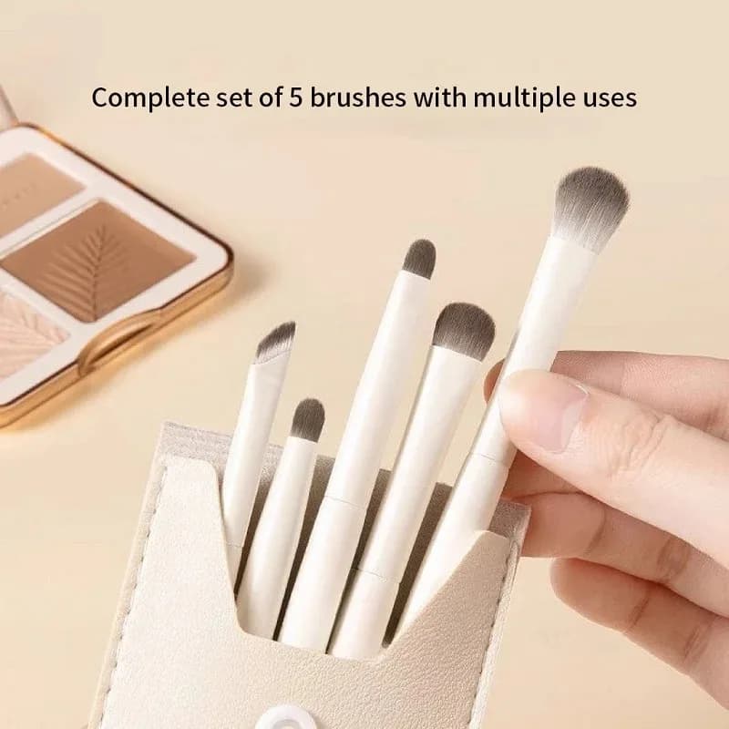 5/8/10 pezzi pennelli per trucco occhi naturali set dettaglio ombretto pennello pennello per trucco bianco ultra morbido ombretto eyeliner strumento per il trucco