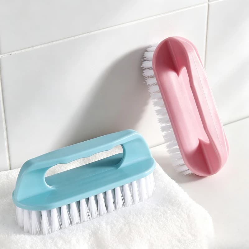 Cleaning Brush Household Laundry Brush Stiff Bristle Scrub Brush for Shoes Clothes Basin Home Deep Stain Removal
