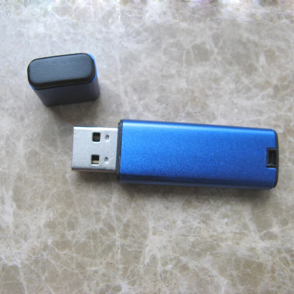 10 custodie per chiavette USB in alluminio senza logo, adatte per schede PCBA, guscio in metallo, senza chip di memoria