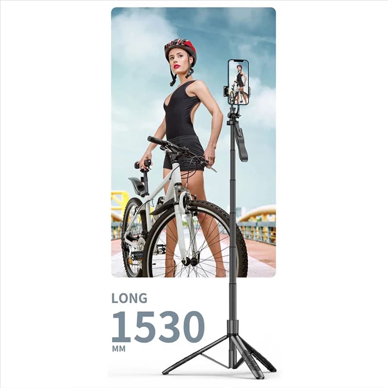-A03R Nuovo L16 Wireless Telefono Mobile Selfie Stick Treppiede Supporto Monopiede Pieghevole Per Smartphone Balance Steady Live 1530Mm