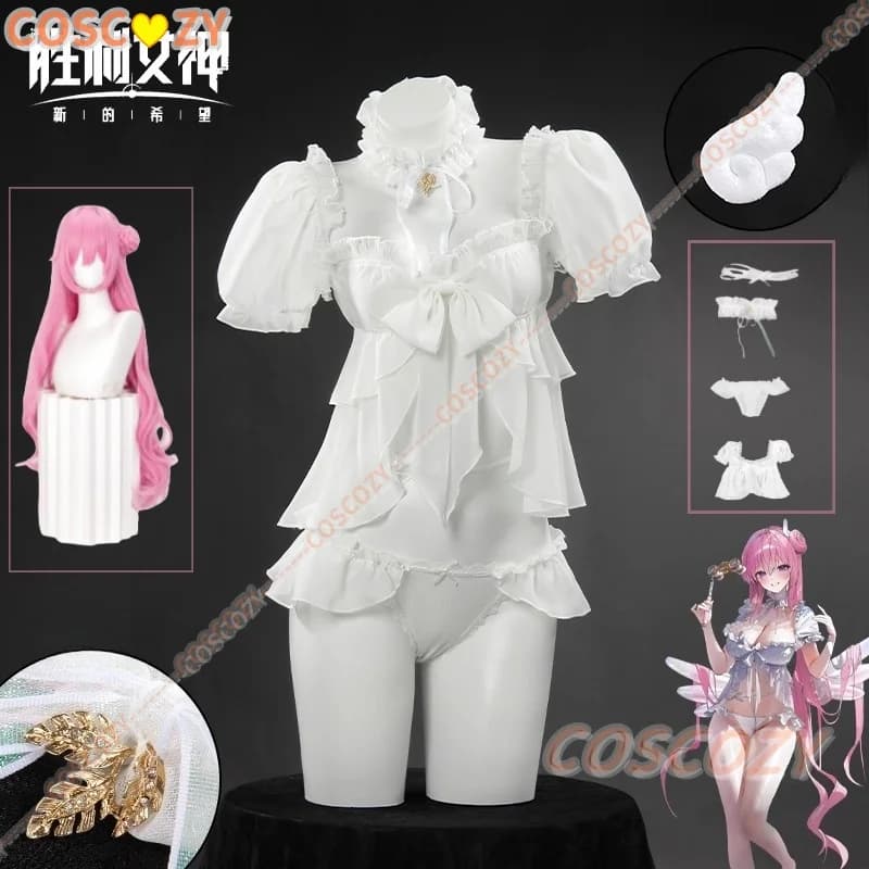 Game NIKKE: La Dea della Vittoria Dorothy Costume Cosplay Estate Swimsuit White Shorts Wig Woman Bikini Costume Sexy Carnival