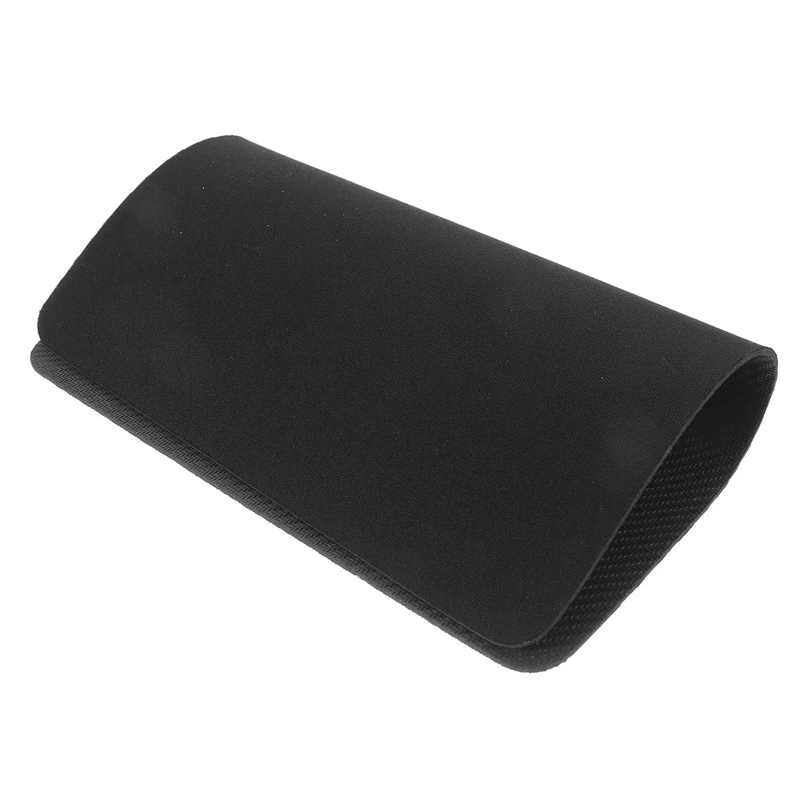 Black Mouse Pad Non-Slip Rubber Base Comfortable Gaming Mouse Mat Portable Ergonomic for Office Laptop Travel Black Mousepad