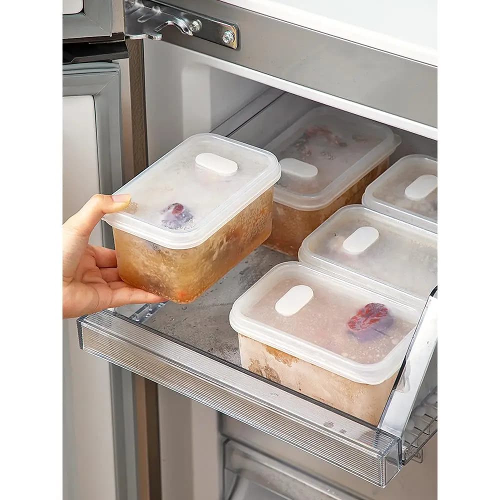 Contenitore per Alimenti, Scatola per Preparazione Pasti, Contenitore Speciale per Frigorifero, Piccola Scatola per Conservazione Cibo, Organizer Domestico