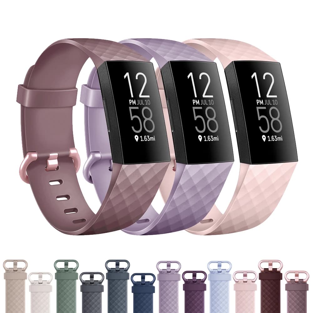 Cinturino in silicone morbido per cinturino Fitbit Charge 3/Charge 4 per sostituzione cinturino Fitbit Charge 3 SE