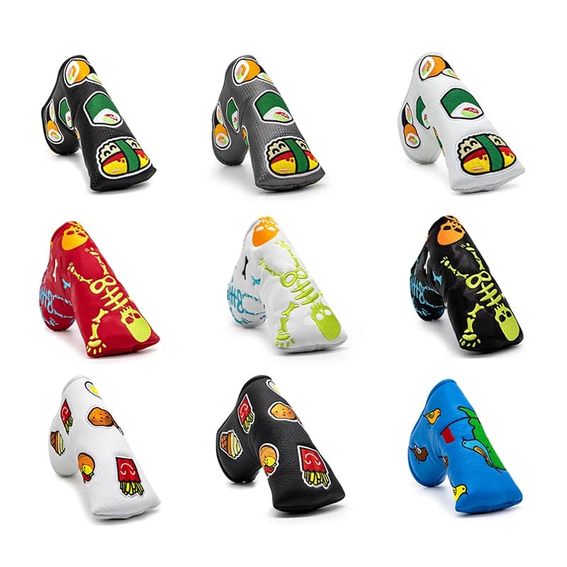 Copricapo da Golf per Blade Putter Golf Blade Putter Covers con chiusura magnetica elegante ricamo in pelle Premium