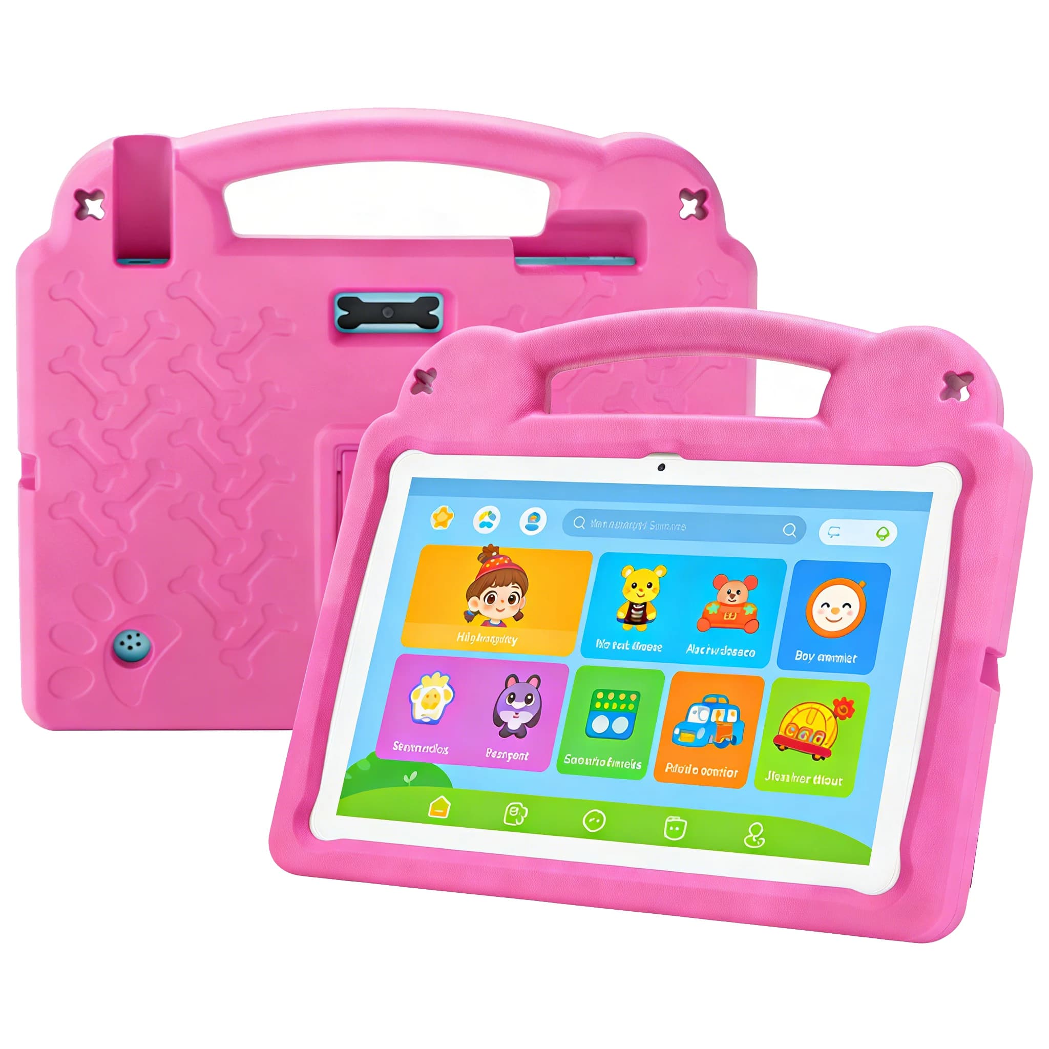 ANRY 10.1" Android 15, 8GB RAM 64GB WiFi 6, iWawa Parental Control, Children's Educational Tablet with EVA Protective Case
