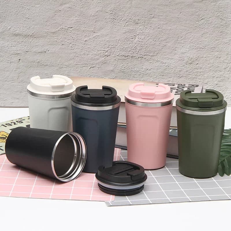 380/510ML Stainless Steel Travel Coffee Cup Thermal Cup Perdite Thermos Bottiglia Tea Coffee Cup Empty Cups Isolated Cups Hot