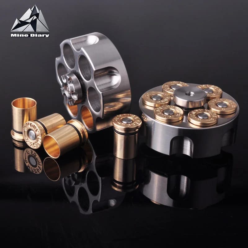 Giocattoli Fidget EDC in ottone in acciaio inossidabile Trottola a mano Giroscopio Giroscopio Cuscinetto Spinner Giocattoli di decompressione ADHD