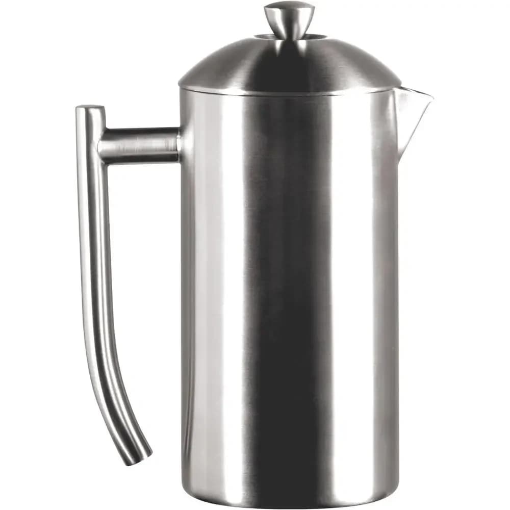 Caffettiera French Press in Acciaio Inox da 23 Once - Per Preparazione a Freddo e su Fornello, Ideale per Campeggio e Viaggi