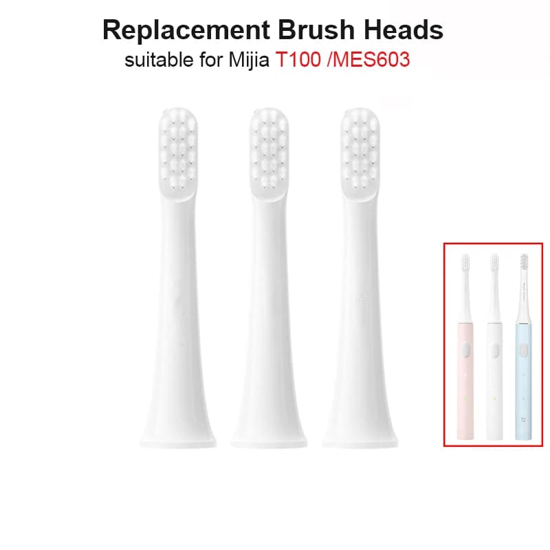 Xiaomi Mijia T100 Sonic Electric Toothbrush Toothbrush Heads, vacuum pack for non-original spare head 2/4/6 pieces