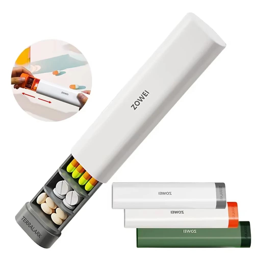 1 pcs weekly towel pocket daily towel rack daily portable towel rack for pills/vitamin/fish oil/integrators